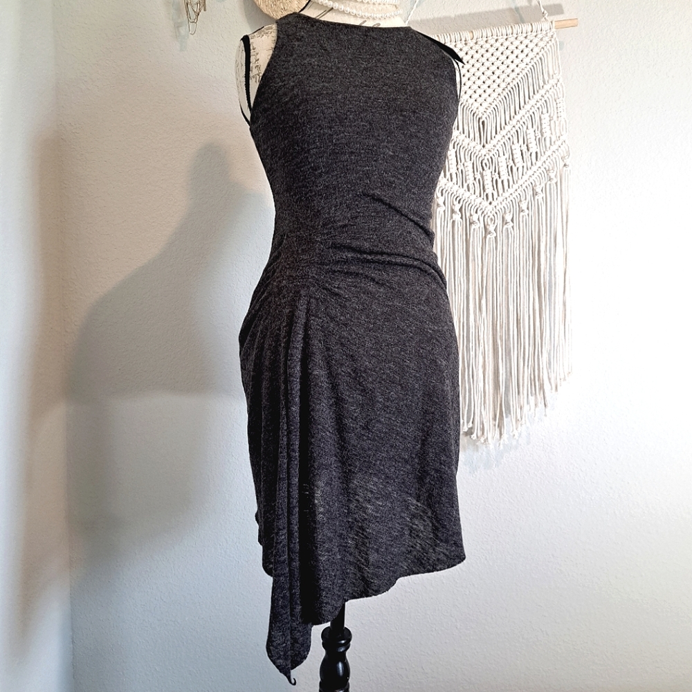 Kendall + Kylie Small Heather Grey Tank Sweater Dress Comfy & Classy Razorback